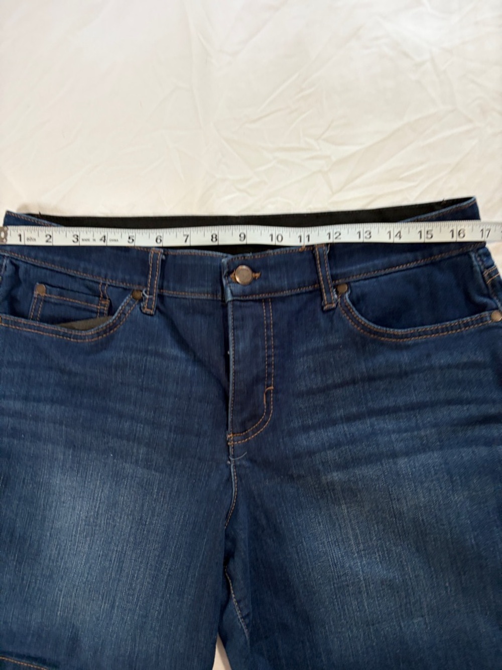 Kim Rogers Deep Indigo Denim Shorts - Picture 4 of 5